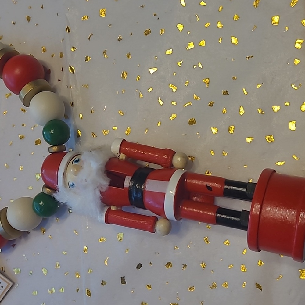 NWT Simply Southern Pink and Red Nutcracker and Santa Necklace Set - Picture 4 of 5